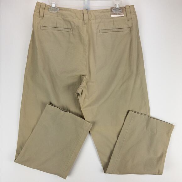 Banana Republic Chinos Men's 33x32 Pants Flat Front Beige 100% Cotton - Picture 7 of 10